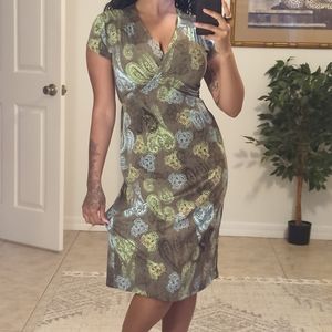 Green Paisley Dress
